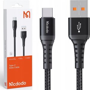 Kabel USB Mcdodo USB-A - USB-C 0.2 m Czarny (CA-2270) 1