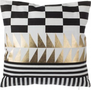 Beliani 2 poduszki dekoracyjne w geometryczny wzór 45 x 45 cm czarno-białe DALIA 4