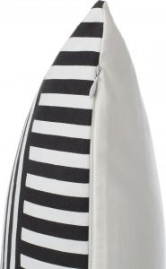 Beliani 2 poduszki dekoracyjne w geometryczny wzór 45 x 45 cm czarno-białe DALIA 6