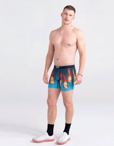 SAXX Bokserki męskie sportowe VOLT Boxer Brief piwo niebieskie S 3