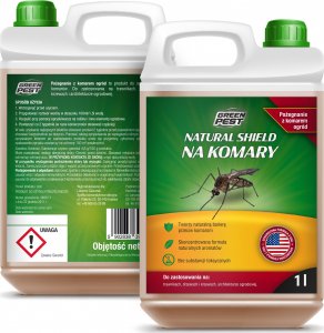 GREEN PEST Oprysk na Komary 1l Natural Shield Płyn Preparat Środek na Komary Kleszcze 4