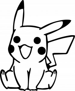 Sticky Studio Naklejka Pikachu 15 cm 1