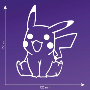 Sticky Studio Naklejka Pikachu 15 cm 3