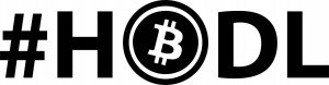 Sticky Studio Naklejka na szybę BITCOIN BTC HOLD 10 cm 1