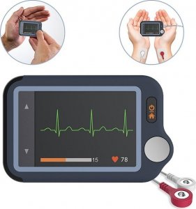 Wellue Mobilny Domowy Aparat monitor EKG Pulsebit z kablem 2 odprowadzenia 1