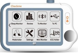 Wellue Monitor funkcji życiowych Profesjonalny Aparat EKG Monitor snu Ciśnieniomierz Holter EKG Checkme 3