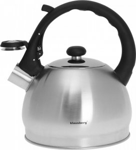 Klausberg KLAUSBERG - Czajnik tradycyjny - metalowy - srebrny - 1,3 L 4