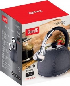 Berretti BERRETTI - Czajnik tradycyjny Carla - 2 L - czarny - indukcja - gaz - BR-7450 2