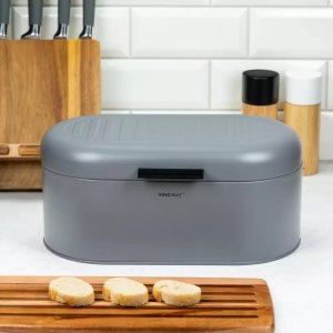 Chlebak KingHoff KINGHOFF - Chlebak stalowy - pojemnik na pieczywo - srebrny - KH-1712 2