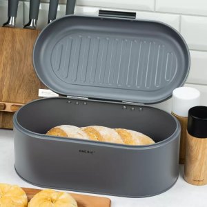 Chlebak KingHoff KINGHOFF - Chlebak stalowy - pojemnik na pieczywo - srebrny - KH-1712 3