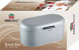 Chlebak KingHoff KINGHOFF - Chlebak stalowy - pojemnik na pieczywo - srebrny - KH-1712 4