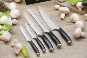 Berretti BERRETTI - 5x Nóż + blok - Noże w bloku - komplet - BR-7962 5