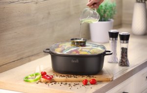 Berretti BERRETTI - Garnek Brytfanna GRANITE - indukcja gaz piekarnik - 28 cm - 6,5 L - BR-2141 3