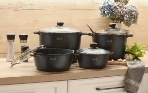 Berretti BERRETTI - Garnek Brytfanna GRANITE - indukcja gaz piekarnik - 28 cm - 6,5 L - BR-2141 5