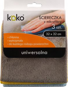 KOKO KOKO - Ścierka mikrofibra uniwersalna - 32x32 cm - 3 szt. 4