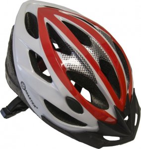 Master Kask Rowerowy MASTER Force L Czerwono-Biały 1