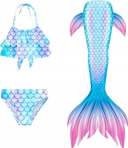 Master Kostium Syrenki Strój Kąpielowy MASTER 120 cm Blue 13