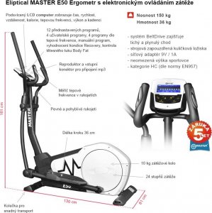 Orbitrek Master Orbitrek Treningowy Magnetyczny E50 Ergometr 4