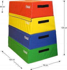 Master Skrzynia Plyometryczna Zestaw 4w1 Jump Box Podest MASTER 120 cm 4