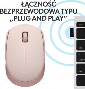 Mysz Logitech M171 różowa (910-006865) 7