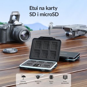 Pokrowiec Orico Etui na karty pamięci, 6 x SD, 4 x microSD, 1 x CF (PHCD-6-BK-BP) 5