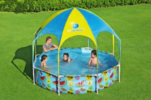 Basen Stelażowy Play Pool śr. 240 cm Z Zadaszeniem 11