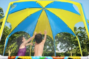 Basen Stelażowy Play Pool śr. 240 cm Z Zadaszeniem 17