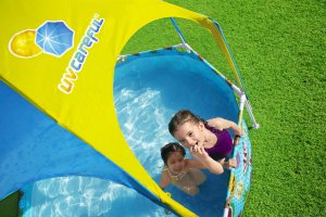 Basen Stelażowy Play Pool śr. 240 cm Z Zadaszeniem 9