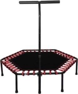 Trampolina Trampolina Sześciokątna Fitness Z Uchwytem o śr.136 cm 8