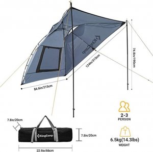 King Camp Namiot Wiata KING CAMP Compass Szary 2