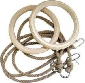 Drewniane Kółka Gimnastyczne Z Liną 3