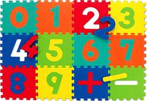 Mata Do Zabawy Dla Dzieci CYFERKI 30 x 30 x 1,2 cm 3