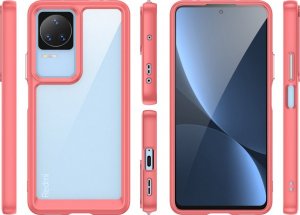 Braders Etui Outer Braders z Ramką do Xiaomi Poco F4 5G czerwony 2