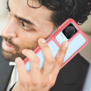 Braders Etui Outer Braders z Ramką do Xiaomi Poco F4 5G czerwony 5