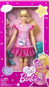Lalka Barbie Mattel Barbie Moja Pierwsza Barbie Lalka + kotek HLL19 4