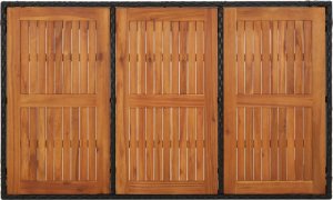 vidaXL 5-cz. zestaw mebli ogrodowych z poduszkami, czarny, polirattan 8