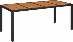 vidaXL 9-cz. zestaw mebli ogrodowych z poduszkami, czarny, rattan PE 10