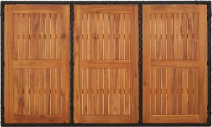 vidaXL 7-cz. zestaw mebli ogrodowych z poduszkami, czarny, polirattan 8