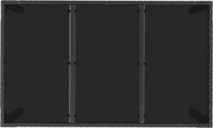 vidaXL 7-cz. zestaw mebli ogrodowych, poduszki, czarno-szary rattan PE 9