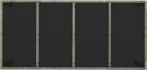 vidaXL 7-cz. zestaw mebli ogrodowych z poduszkami, szary rattan PE 7