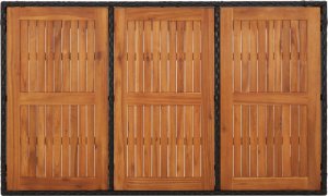 vidaXL 5-cz. zestaw mebli ogrodowych z poduszkami, czarny, polirattan 8