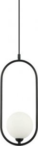 Lampa wisząca Italux Modernistyczna lampa wisząca Lupus do salonu czarna biała 2
