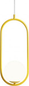 Lampa wisząca Aldex Nowoczesna lampa wisząca Riva 1086G14 szklana żółta 1