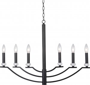 Lampa wisząca Polux Lampa wisząca na łańcuchu Hims 310514 antyk candles czarna 1