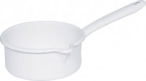 Riess RIESS - Garnek wysoki z pokrywą 1l 14cm Classic WEISS 1