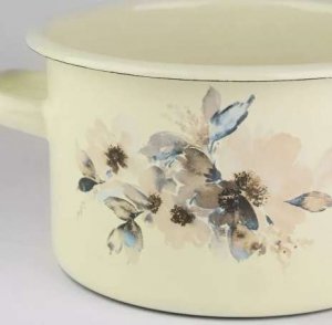 Emalia Rybnik Garnek emaliowany JAŚMIN kremowy 5,5l 2