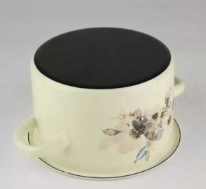 Emalia Rybnik Garnek emaliowany JAŚMIN kremowy 5,5l 4