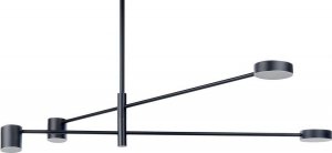 Lampa wisząca Beliani Lampa wisząca 4 - punktowa metalowa czarna BANDON 6