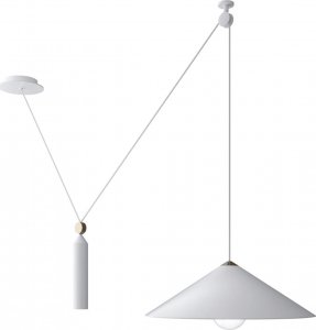 Lampa wisząca Maytoni Metalowa wisząca lampa Peso P080PL-01W loft biała 1