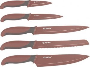 Alpina Alpina - Zestaw noży ze stali nierdzewnej (bordowy) 1